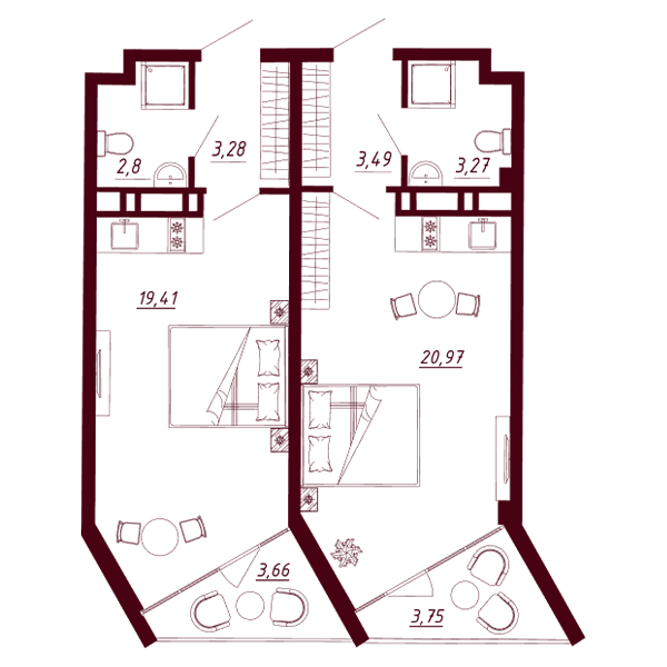 Планировка Д1-C4-Э5-K2-Н227