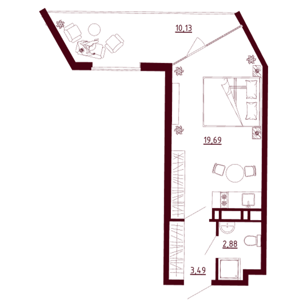 Планировка Д1-C3-Э3-KСт-Н39