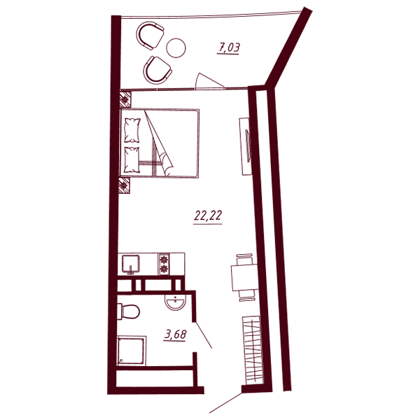 Планировка Д1-C2-Э3-KСт-Н48
