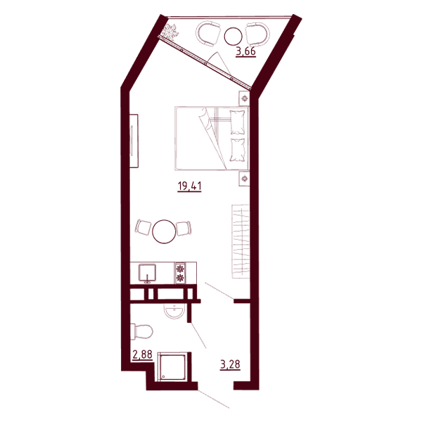 Планировка Д1-C4-Э3-KСт-Н51