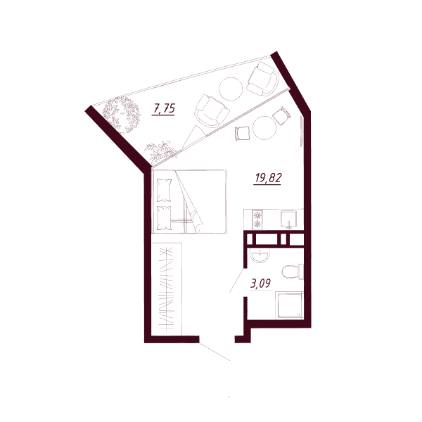 Планировка Д1-C3-Э4-KСт-Н113