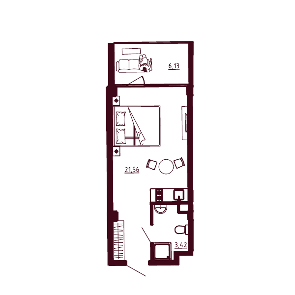 Планировка Д1-C1-Э3-KСт-Н12