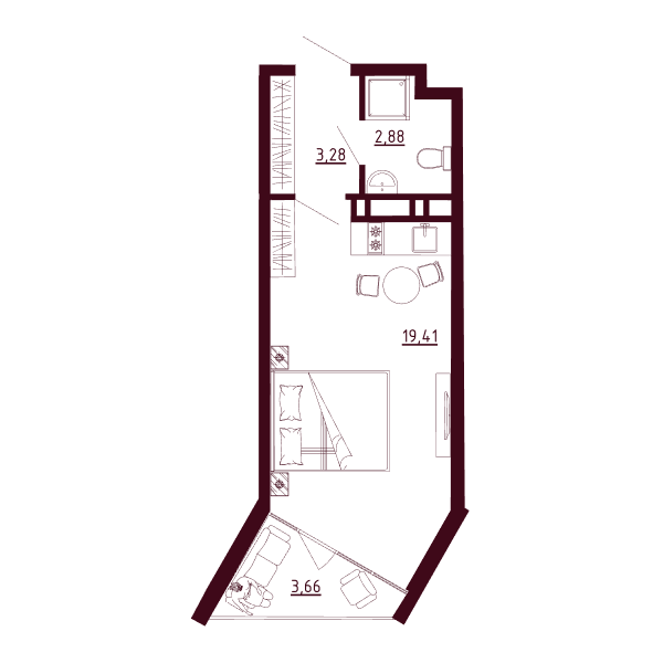 Планировка Д1-C3-Э4-KСт-Н104