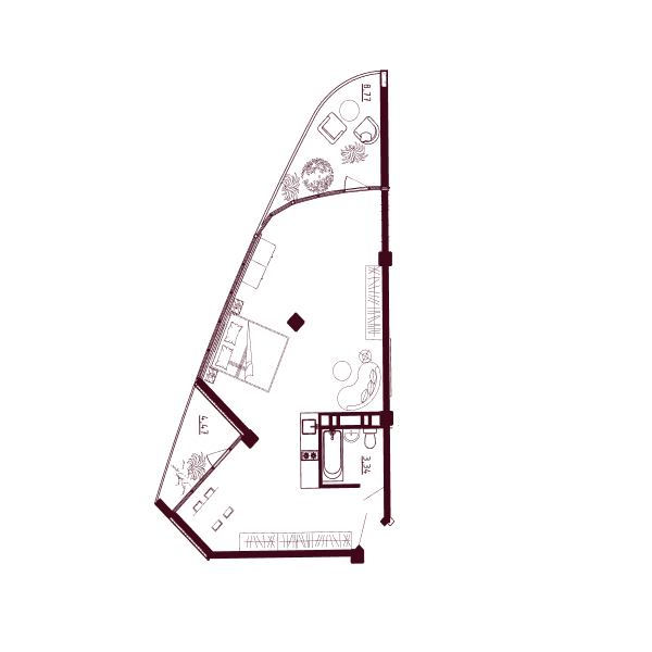 Планировка Д1-C3-Э4-K3-Н111