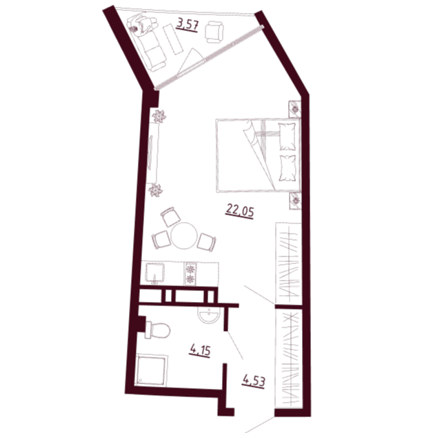 Планировка Д1-C3-Э4-KСт-Н121