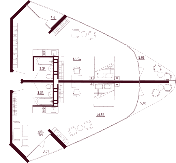 Планировка Д1-C4-Э4-K3-Н141-142