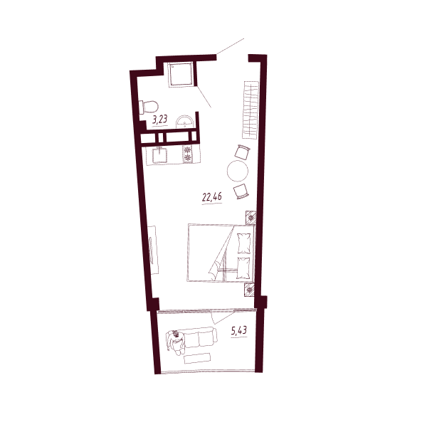 Планировка Д1-C1-Э4-KСт-Н82