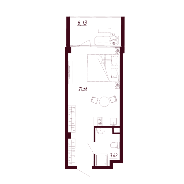Планировка Д1-C1-Э4-KСт-Н89