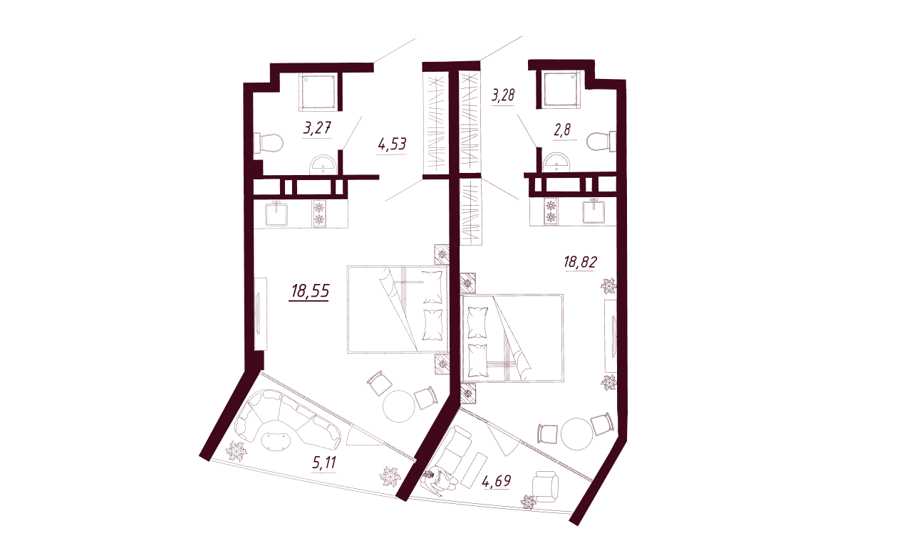 Планировка Д1-C3-Э4-K2-Н108-109