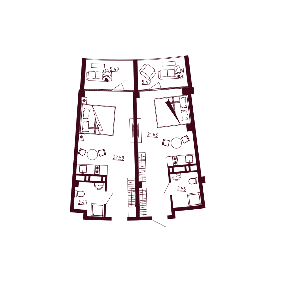 Планировка Д1-C1-Э4-K2-Н92-93
